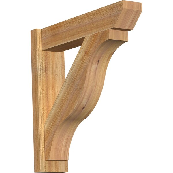 Ekena Millwork Funston Slat Rough Sawn Outlooker, Western Red Cedar, 6"W x 26"D x 26"H OUT06X26X26FST06RWR - main